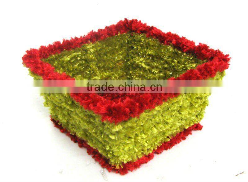 Square Shape Woolen Yarn Holiday Gift Box