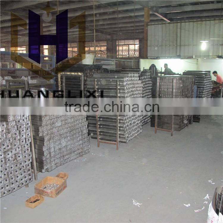 Cost effective composite table frame, composite plastic base, black table feet