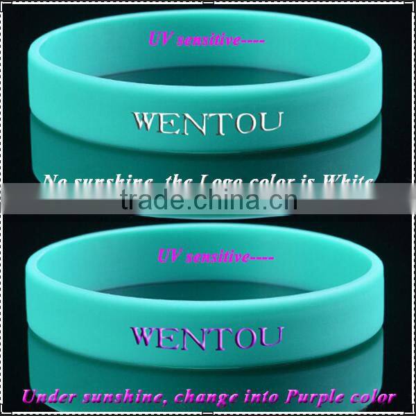 new product uv sensitive silicon wristband