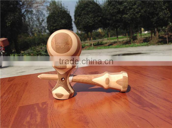 Factory custom natural bamboo kendama