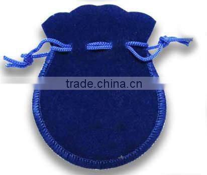 Large capacity black velvet drawstring pouch Wholesale