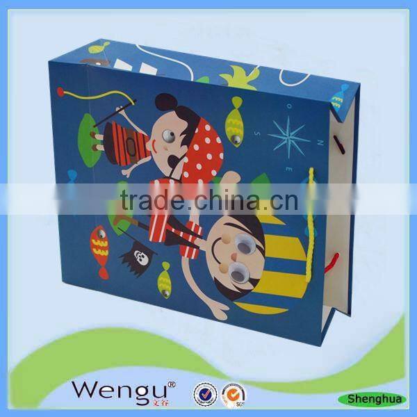 Custom new products 2015 package present paper hand bag made in china supplier and manufacture