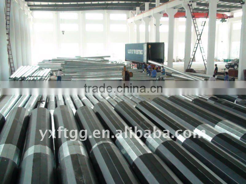 Hot dip galvanized power pole 35kv,69kv,161kv,132kv