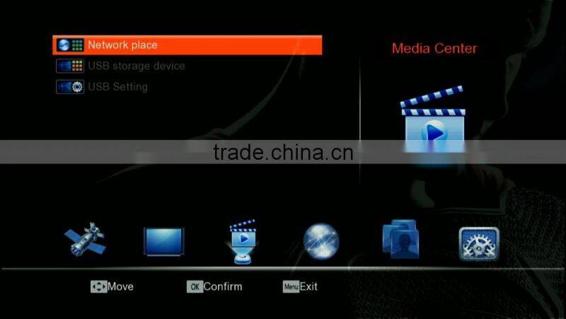 FTA Satellite Receiver DVB-S2+T2&T V8 Combo Support USB Wifi IPTV CAS PVR Twin Protocol Cccam Newcam MScam Youtube