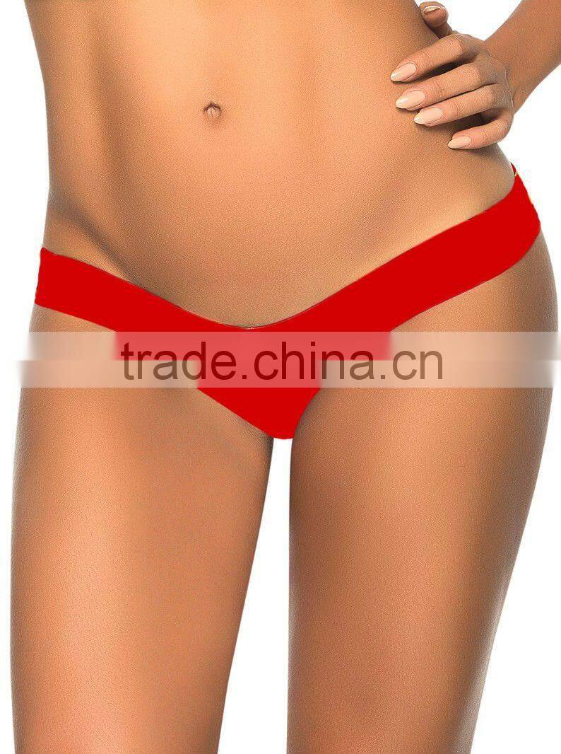 A37 Fashionable and comfortable black red low waits women panty summer beach wear underwear 2015 new solid women sexy G-string