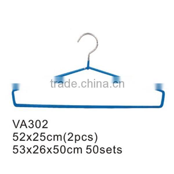 VA300 factory price high quality metal laundry plastic coated wire hanger