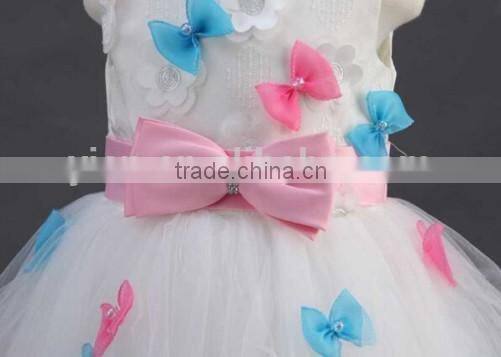 Summer Hot Sale Bows Girls Dress Birthday Bows Girls Dress