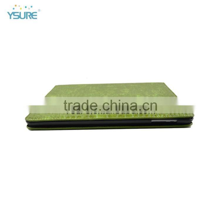 Customized Brand Name Green Crocodile Slim Magnetic PU Leather Stand Smart Cover Case For iPad air iPad 5