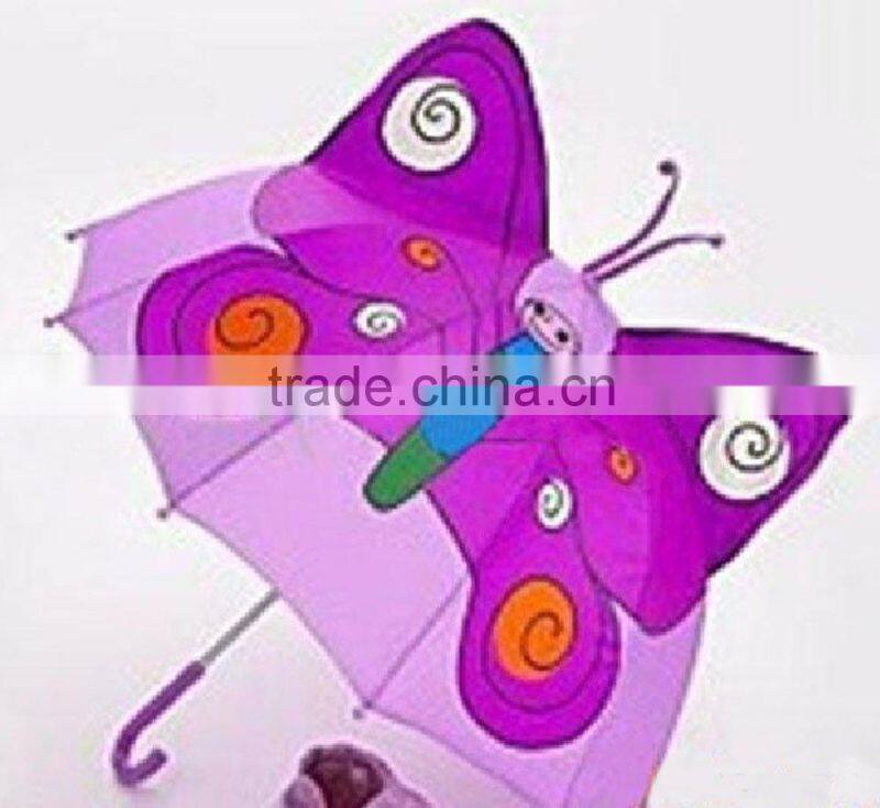 butterfly child hanging umbrella