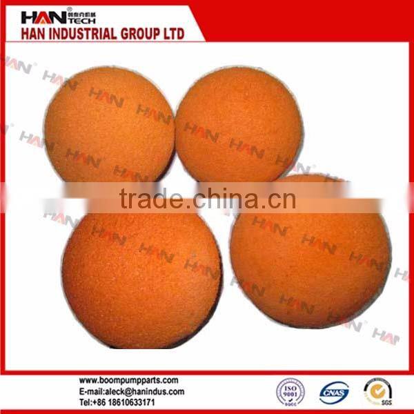 High quality rubber sponge cleaning ball for pipeline cleaning for concrete pump equipment