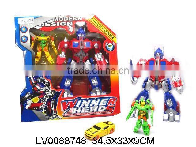 Cheap high quanlity plastic robot toy with light for children