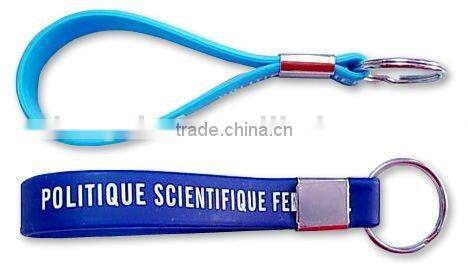 customed make silicone alphabet key chain