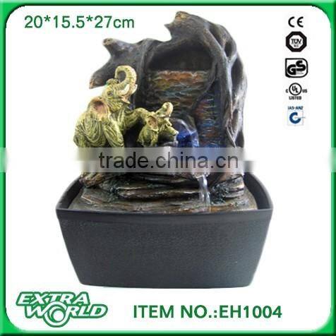 home and garden elephant water fountain resin ornament