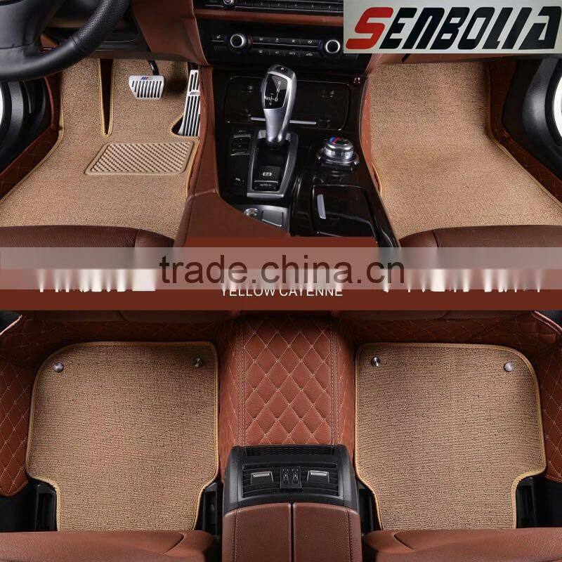 Hot selling full set leather 3d car foor mat anti slip car carpet mat for Hyundai Coupe auto parts