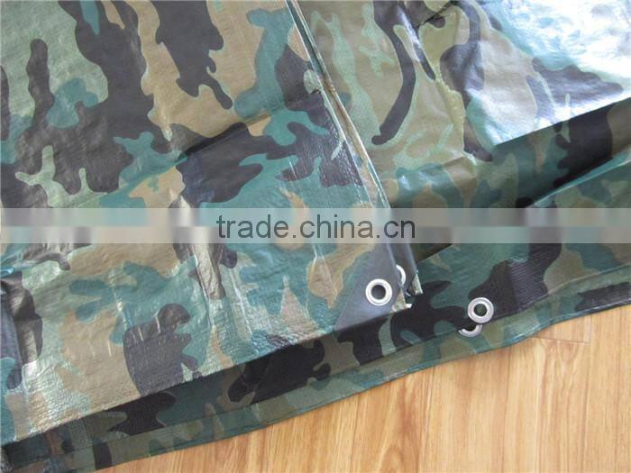 pe tarpaulin camouflage 110gsm