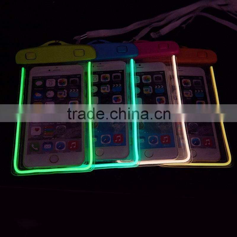 New design colorful 4"-6" mobile phone used PVC waterproof bag