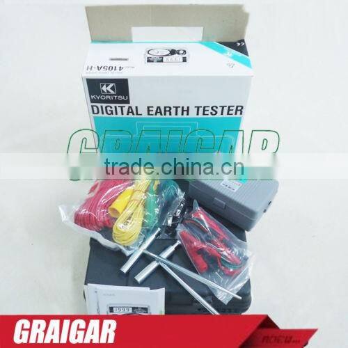 KYORITSU Digital Earth Resistance Tester 4105A-H Multimeter With Hard Case