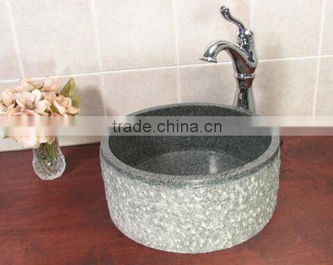 free standing counter top black granite washbasins