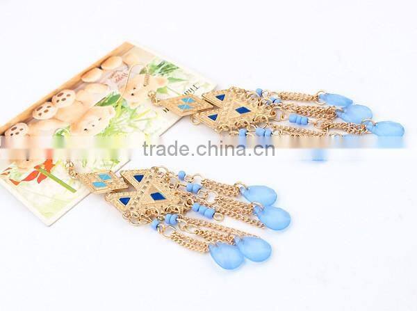 Fashion jewelry tassel earrings diamond jewelry