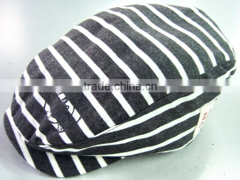 Women's Military Cadet Style Winter Cap in Plaid Checks