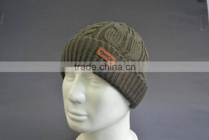 Custom cuff beanie hat