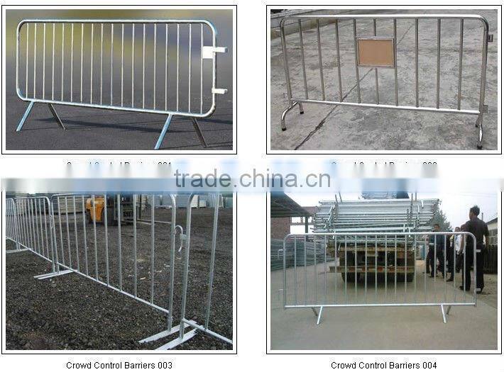 Security crowd control barrier fence/color coated temporary barrier fence