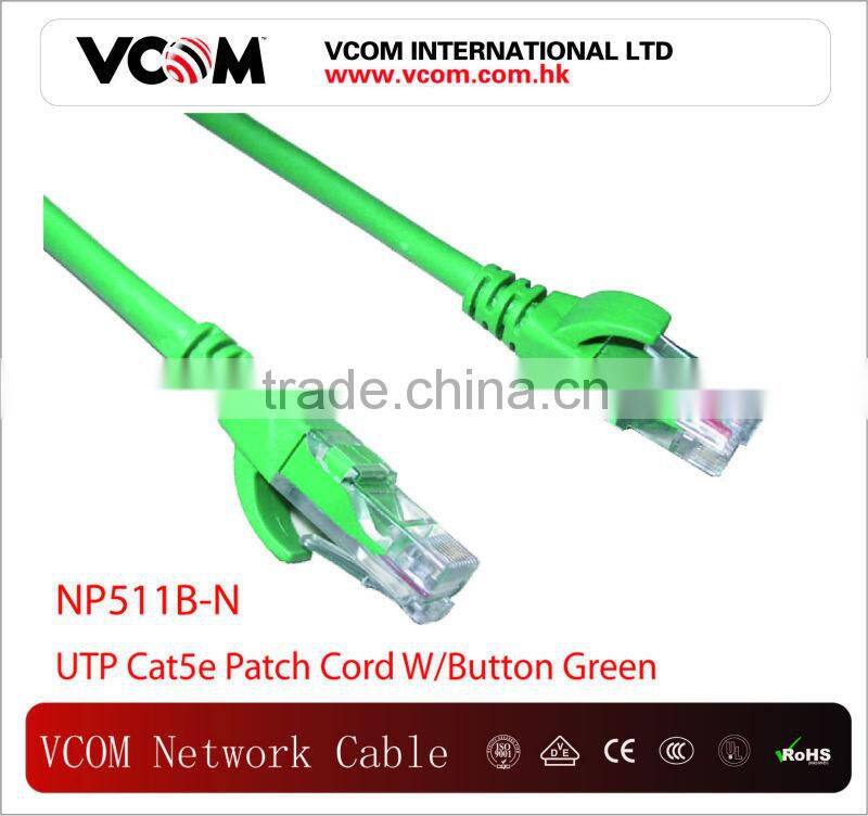 Vcom High Speed UTP Cat5e Patch Cord in red
