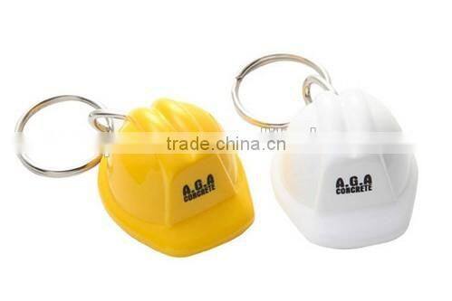 Popular Promotional Bottle Cap Safety Helmet Keychain