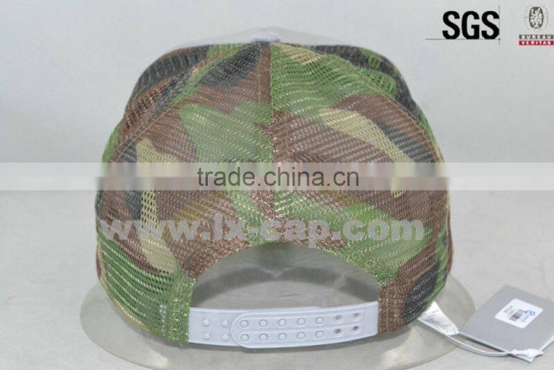 5-panel fashion grey foam camp mesh trucker cap/hat