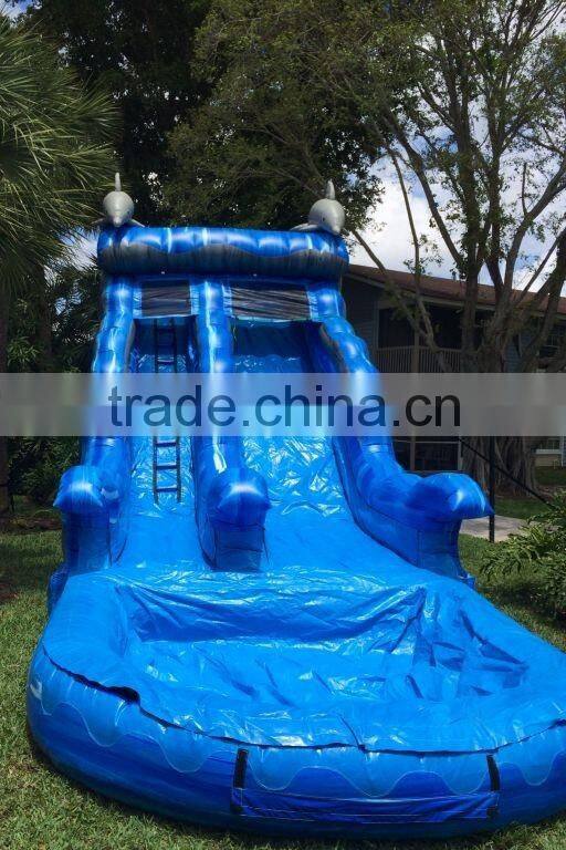 watercolor inflatable slide pool, grateful inflatable water slides