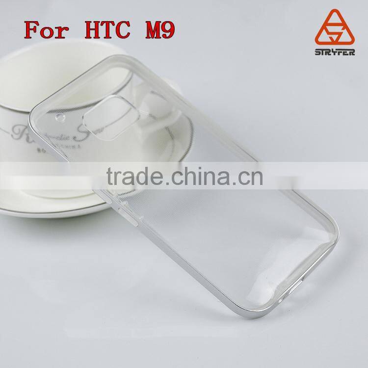 2015 cell phone accessory for HTC One M9 TPU + Aluminum metal bumper/frame case