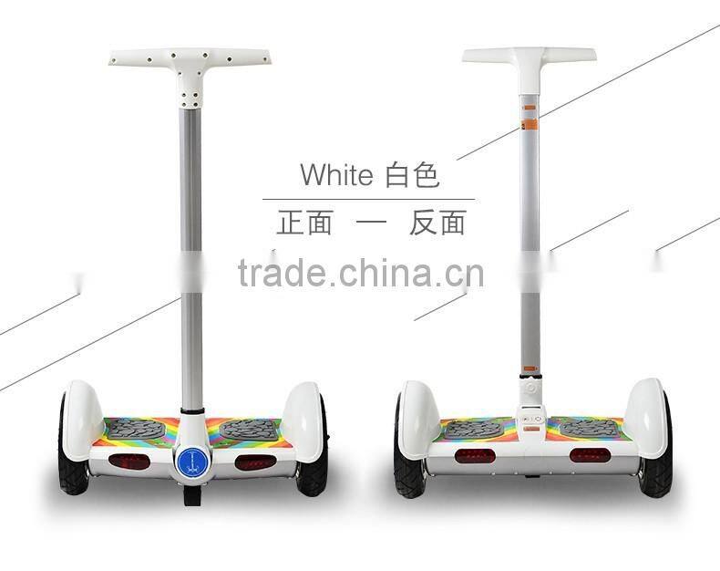 10inch Portable electric skateboard with handble bar 350w*2