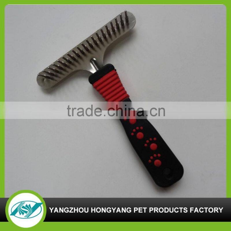 Dog fur remover wire brush with razor
