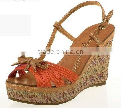 wedge sandal colorful high heel shoes