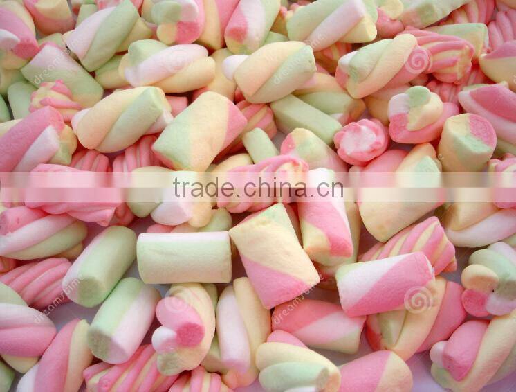 70g long twisted marshmallow lollipop cotton candy