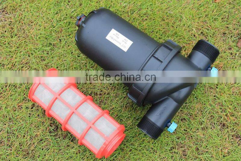 Drip irrigation water screen filter and disc filter