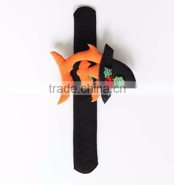 Shrapnel + Flannel San Wristband with Bat Pumpkin Ghost for Halloween Party School Kids Gift
