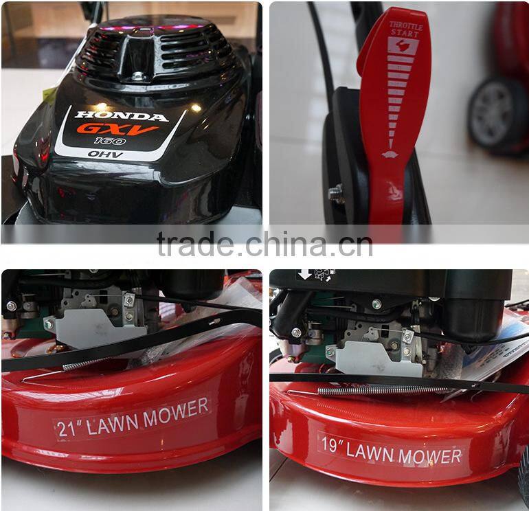 Lawn Mower in 20-Inch Metal Deck of honda gxv160 engine lawn mower