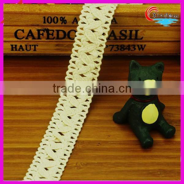 2cm Linen fringe Cross Shape for Home Textile