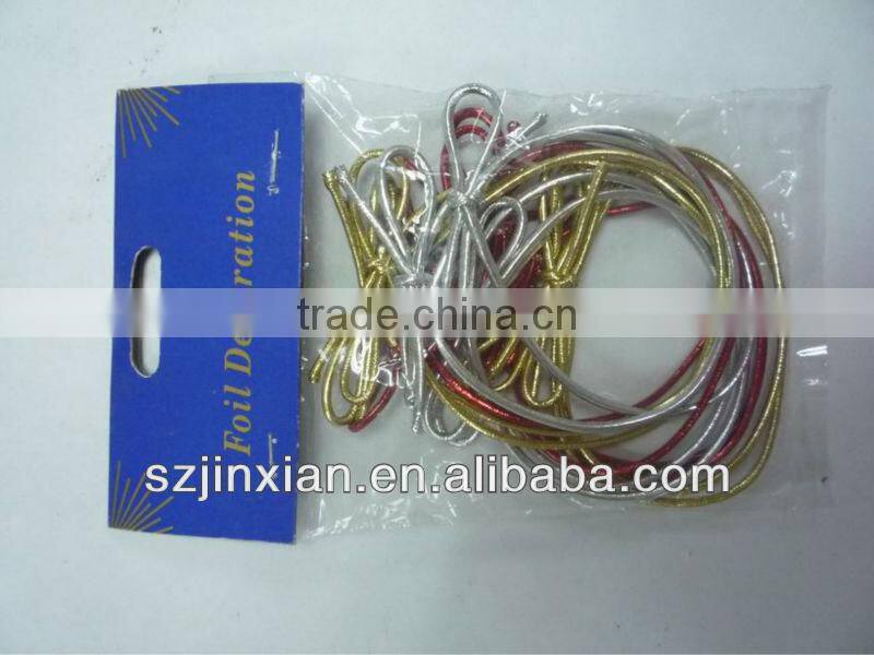 Showed on Space X of Silver/gold Elastic Cord manufacturer