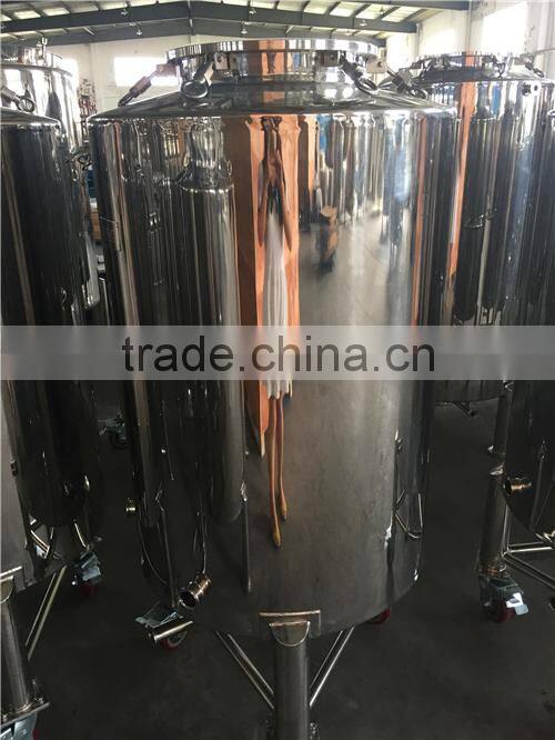 100L stainless steel movable fermenter brite beer tank