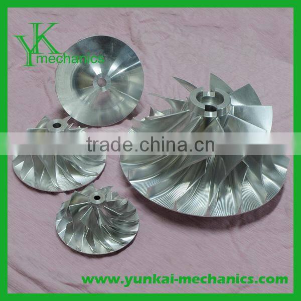 Precision stainless steel impeller, precision turbine cnc machining impeller