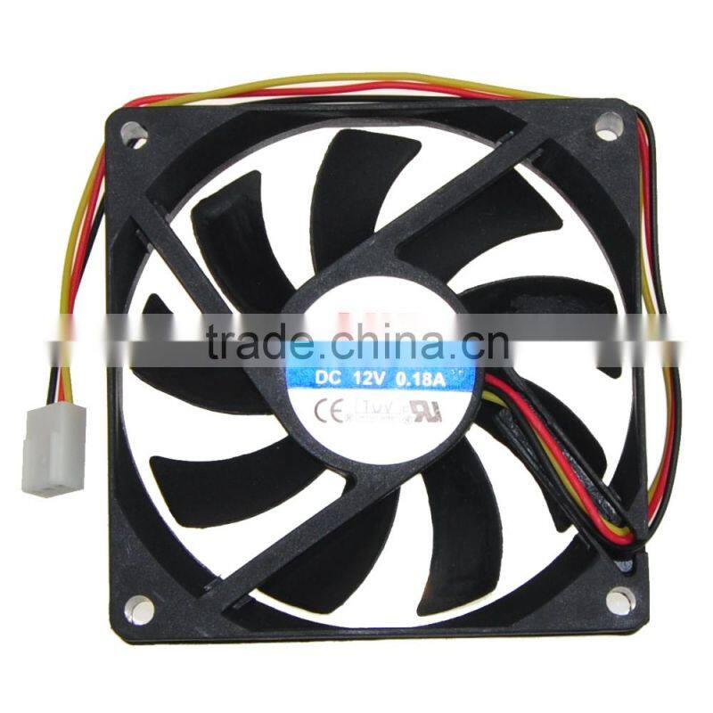 80x80x15mm DC Brushless Computer PC Fan 3P Pin 12V 0.18A