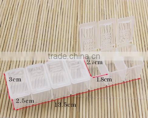 plastic box /container for pill with PP material