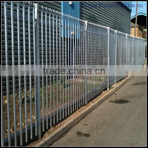 Cheap Wrought iron spear top Steel palisade Panel Security Fence from China Anping