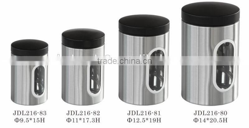 Coffee Vault, Stainless Steel 18/8 canister set