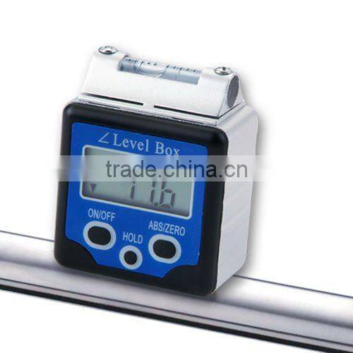 Magnets and Spirit Level +/-180 degree (0~360degree) Range +Data HOLD function Digital 360 degree Bevel Box / Inclinometer