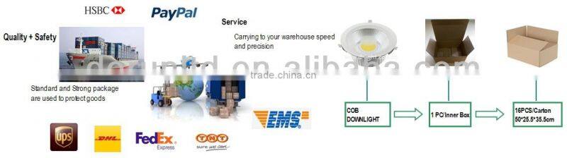 5-30W High Power COB LED Downlight 8 Inch