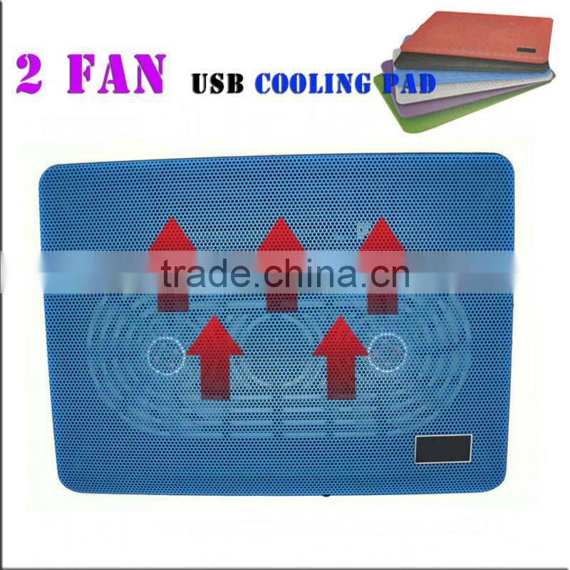 Electric cooling pad with 4 / 2 FAN 1 USB ports cooling pad blue cooling pad portable smart