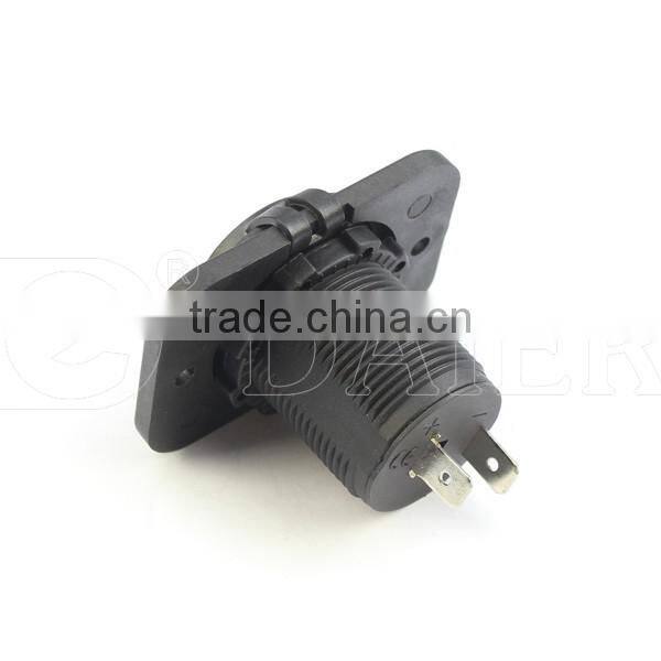 Fixed Panel 12V Wateroroof Power Socket, Power Outlet Socket For Car/